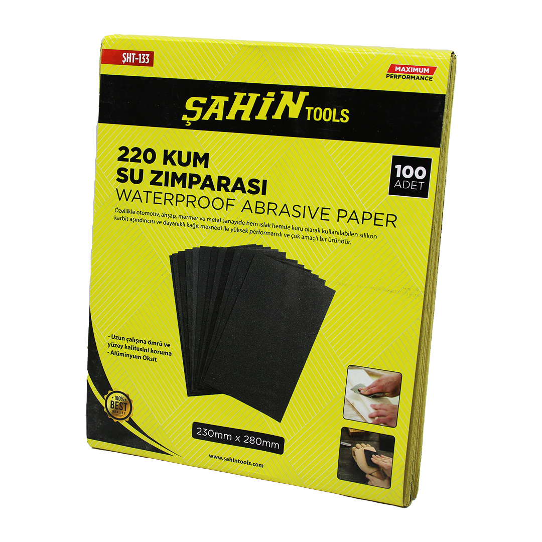 100 ADET 220 KUM KAĞIT SU ZIMPARASI