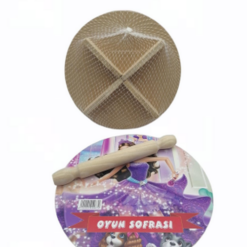 24CM RESİMLİ AHŞAP OYUN SOFRASI EKMEK TAHTA