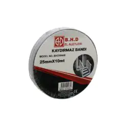 25MM X 10MT KAYDIRMAZ SİYAH BANT