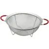 28CM TEL SEPET METAL SÜZGEÇ SİLİKON KILIFLI KULP METAL ÇERÇEVE - AYAK