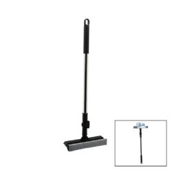 2İN1 BAŞLI=ÇEKPAS - FİLE KAPLI SÜNGER ÇOK AMAÇLI YÜZEY TEMİZLİK MOP - CAMSİL KİLİTLİ UZAYAN METAL SAP=56-94CM