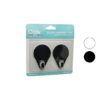 2PCS CLOUD ASKI SİYAH - BEYAZ PLASTİK YAPIŞKANLI MONTAJ