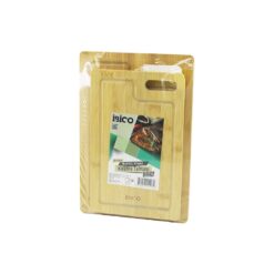 2PCS SETD.DÖRTGEN KENARLI - OVAL DELİKLİ AHŞAP BAMBU KESİM PANOSU - KESME TAHTASI 18X28X1CM--22X32X1CM