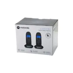 2PCS SİYAH DİJİTAL KABLOSUZ - TELSİZ TELEFON ARAYAN NO GÖRME 50 HAFIZA C-1002CB