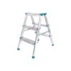 3+3 ÇİFT BASAMAKLI ALÜMİNYUM METAL MERDİVEN YÜKSEKLİK = 69CM BAŞ GENİŞLİK = 8CM