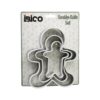 3 BOY METAL SİLİKON KENAR KILIFLI  KURABİYE KALIP SETİ  8 X 5.5CM - 9.5 X 8CM - 13.5 X 11CM