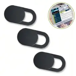 3’lü Webcam Kapatıcı – Laptop, Tablet ve Telefon Uyumlu Gizlilik Kamera Kapağı (Plastik)