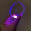 3 Modlu Pilli LED Işıklı Esnek Parti Bilekliği Mor