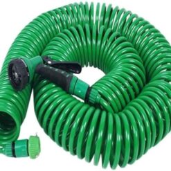 30 Metre Spiral Hortum + 4 Fonksiyonlu Özel Sulama Tabancası