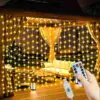 300 Ledli 10 Sarkıt Perde Led Işık-8 Fonksiyon, Uzaktan Kumandalı, 3x3 Metre
