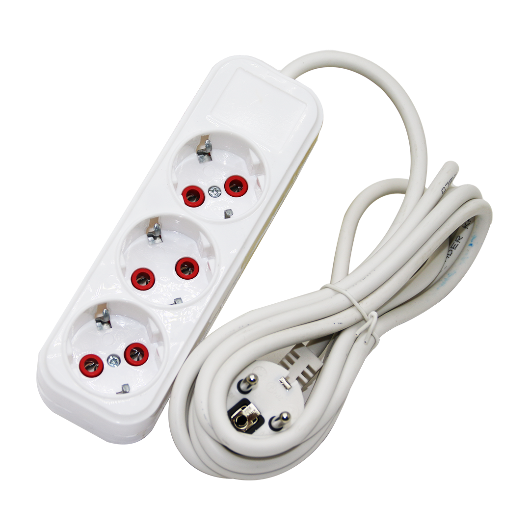 3LÜ 5MT UZATMA KABLO GRUP PRİZ