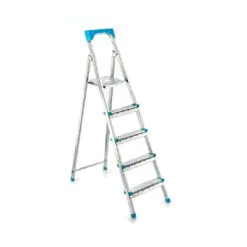 4+1BASAMAKLI METAL MERDİVEN Y: 105CM - 120KG.TAŞIMA KAPASİTESİ