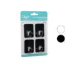 4PCS CLOUD ASKI NO-2 SİYAH - BEYAZ PLASTİK YAPIŞKANLI MONTAJ