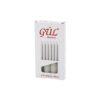 4PCS - İNCE   ÇAP=1.6CM - UZUNLUK=12CM   BEYAZ KLASİK  MARKET MUM