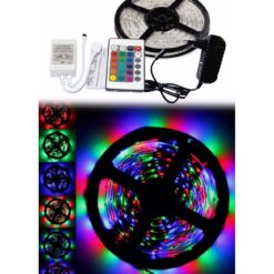 5 Metre Rgb Şerit Led Seti-İç ve Dış Mekan Silikonlu-Tak Çalıştır