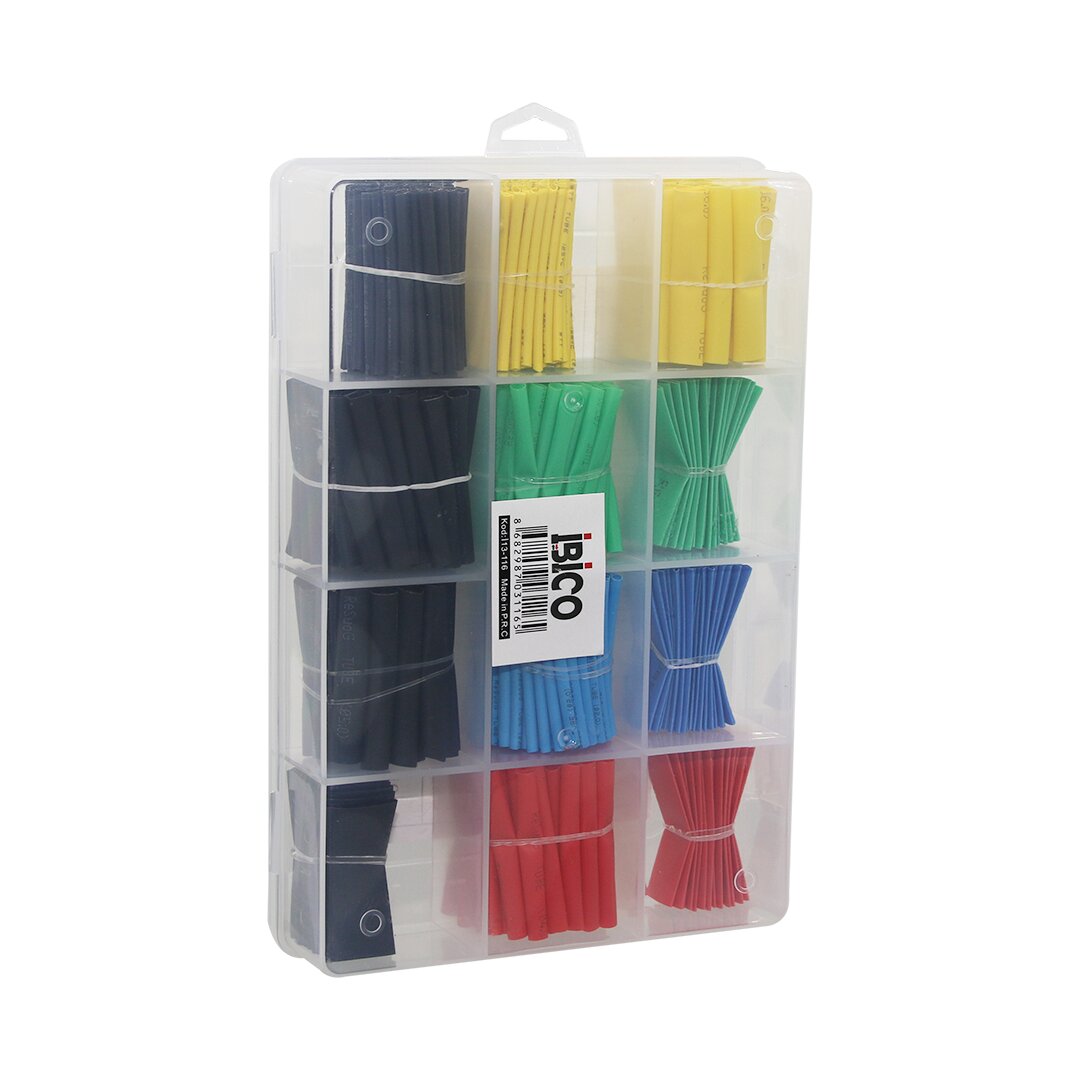 530PCS MAKARON KABLO TAMİR SETİ ISIYLA BÜZÜŞMELİ DARALAN HORTUM