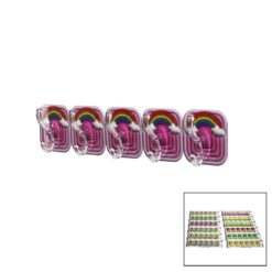 5PCS TEKLİ - ÇOKLU KULLANIM  MİKA KRİSTAL KOLLU  RESİMLİ YAPIŞKANLI  ASKI