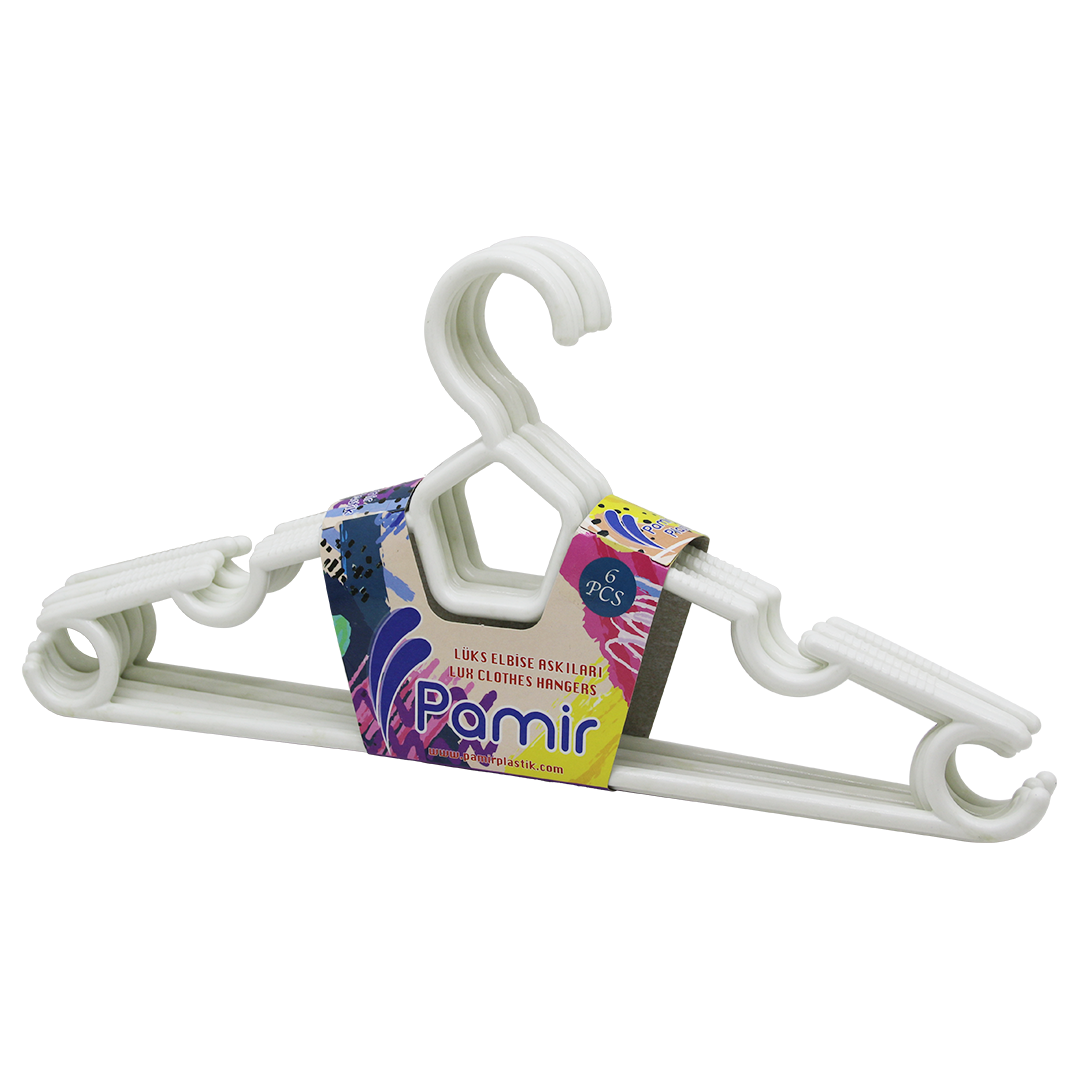 6 PARÇA  PLASTİK KARİZMA ELBİSE ASKI