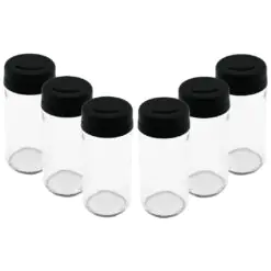 6 PCS CAM - 225ML BAHARATLIK - TUZLUK PLASTİK KAPAK