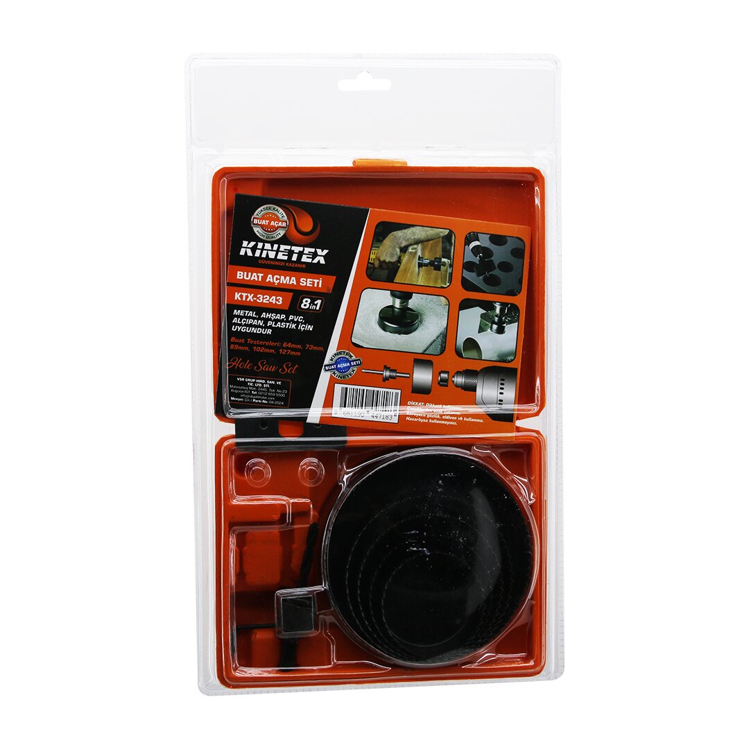 8İN1 BUAT AÇMA PANÇ SETİ METAL - AHŞAP - PVC - ALÇIPAN - PLS. 64-73-89-102-127MM KTX-3243