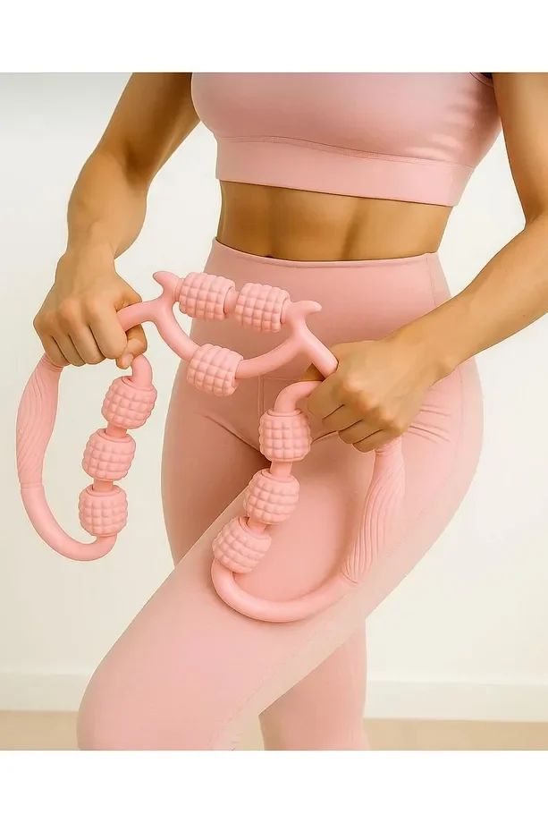 9 Tekerlekli Boyun Bacak Ayak Bel Masaj Aleti Çok Fonksiyonlu Manuel