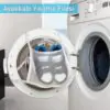 Pratik Çamaşır Makinesi Kapağa Bağlamalı Ayakkabı Yıkama Filesi