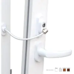 Anahtarlı Halatlı Pvc Kapı Pencere Emniyet Kilidi