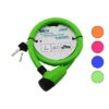 ANAHTARLI KALIN MOTOR - BİSİKLET KİLİT ÇELİK TEL RENKLİ KILIF 18MMX100CM
