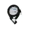 ANAHTARLI METAL KAPLAMA KAFA ÇEK-İT KİLİT KAPAK MOTOR - BİSİKLET KİLİT ÇELİK TEL SİYAH ŞEFFAF KILIF 24MMX100CM