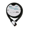 ANAHTARLI METAL KAPLAMA KAFAÇEK-İT KİLİT KAPAKMOTOR - BİSİKLET KİLİT ÇELİK TELSİYAH ŞEFFAF KILIF24MMX200CM