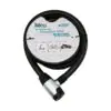 ANAHTARLI METAL KAPLAMA KAFAÇEK-İT KİLİT KAPAKMOTOR - BİSİKLET KİLİT ÇELİK TELSİYAH ŞEFFAF KILIF24MMX200CM