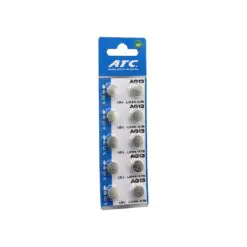 ATC ALKALİNE BUTTON BATTERY AG13 LR-44/A76 DÜĞME PİL ALKALİN 1.5V 10LU KART
