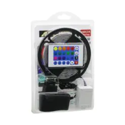 ATC LED STRIP EL-07-RUS-K  5MT  KUMANDALI - ADAPTÖRLÜ RGB RENKLİ ŞERİT LED IP65=SU GEÇİRMEZ SMD=2835 54LEDs/m