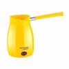AWOX CAFFEEN  SARI  ELEKTRİKLİ CEZVE  TÜRK KAHVESİ  MAKİNESİ  PLASTİK   ÇİFT AĞIZ   0.4LT - 5 FİNCAN   1000W
