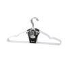 BEYAZ 10PCS SİLİKON KAPLAMALI METAL ELBİSE ASKISI 40CM