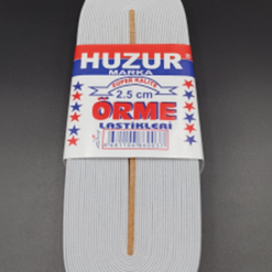 BEYAZ - 2.5CM PAÇA LASTİK GENİŞ 10MT.