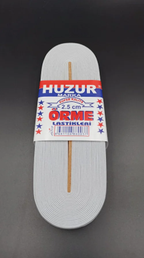 BEYAZ - 2.5CM PAÇA LASTİK GENİŞ 10MT.
