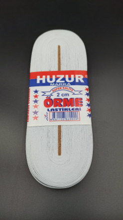 BEYAZ - 2CM PAÇA LASTİK YASSI GENİŞ 10MT
