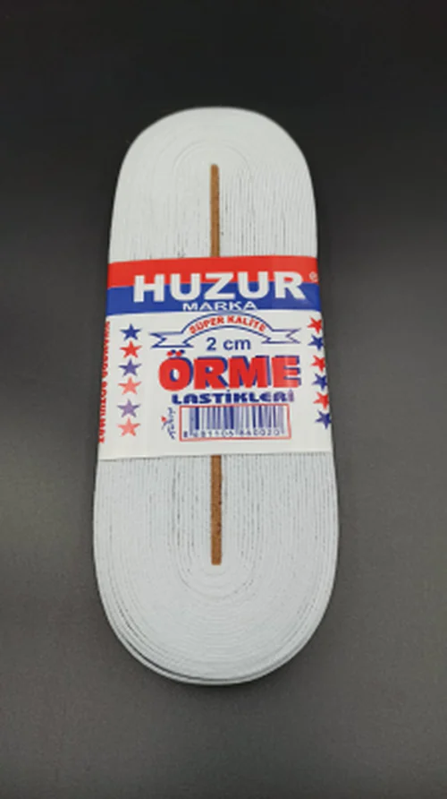 BEYAZ - 2CM PAÇA LASTİK YASSI GENİŞ 10MT