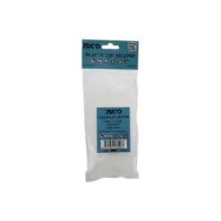 BEYAZ   3.6X150MM  PLASTİK CIRT KELEPÇE  100PCS