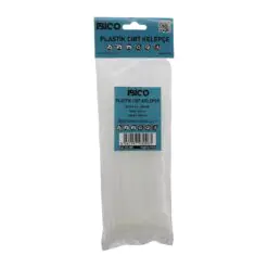 BEYAZ   3.6X200MM  PLASTİK CIRT KELEPÇE  100PCS