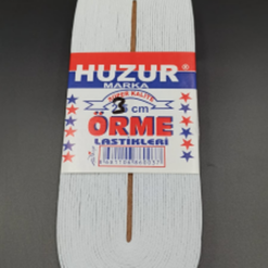 BEYAZ - 3CM PAÇA LASTİK YASSI GENİŞ 10MT.