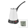 BEYAZ ELEKTİRKLİ CEZVE TÜRK KAHVE MAKİNESİ 5 FİNCAN - 400ML HAZNE PASLANMAZ ÇELİK 360 DERECE DÖNEBİLME SCM-2960
