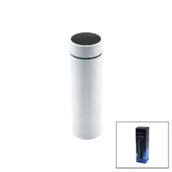 BEYAZ LED DERECE GÖSTERGELİ   304-ÇELİK  TERMOS  500ML  FİLTRELİ 12 SAAT SICAK - SOĞUK TUTMA