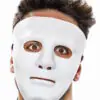 Beyaz Renk Hip Hop Anonim Jabbawockeez Dans Maskesi 18x19 cm