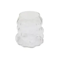 BONCUKLU - BOĞUMLU CAM BARDAK 340ML KAHVE - SUNUM - MEŞRUBAT