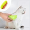 Buharlı Yumuşak Silikon Uçlu Kedi &amp; Köpek Tüy Tarama Tarağı Yıkama Fırçası