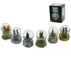 BÜYÜK BOY - 10CM PİLLİ - IŞIKLI MÜZİKLİ KAR KÜRESİ CAM ESKİTME İNSAN FİGÜRLÜ - DESEN MİX RENKLİ HERHANGİ BİR TANESİ GÖNDERİLİR