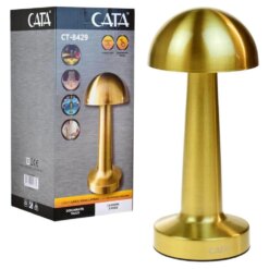 GOLD Mantar Lamba CT-8429 Lizbon 3 Renk Şarjlı Masa Lambası