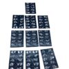 ÇİÇEKLİ 10X14CM TÜP KINA DESEN ÇIKARTMA ŞABLONU 12 PARÇA